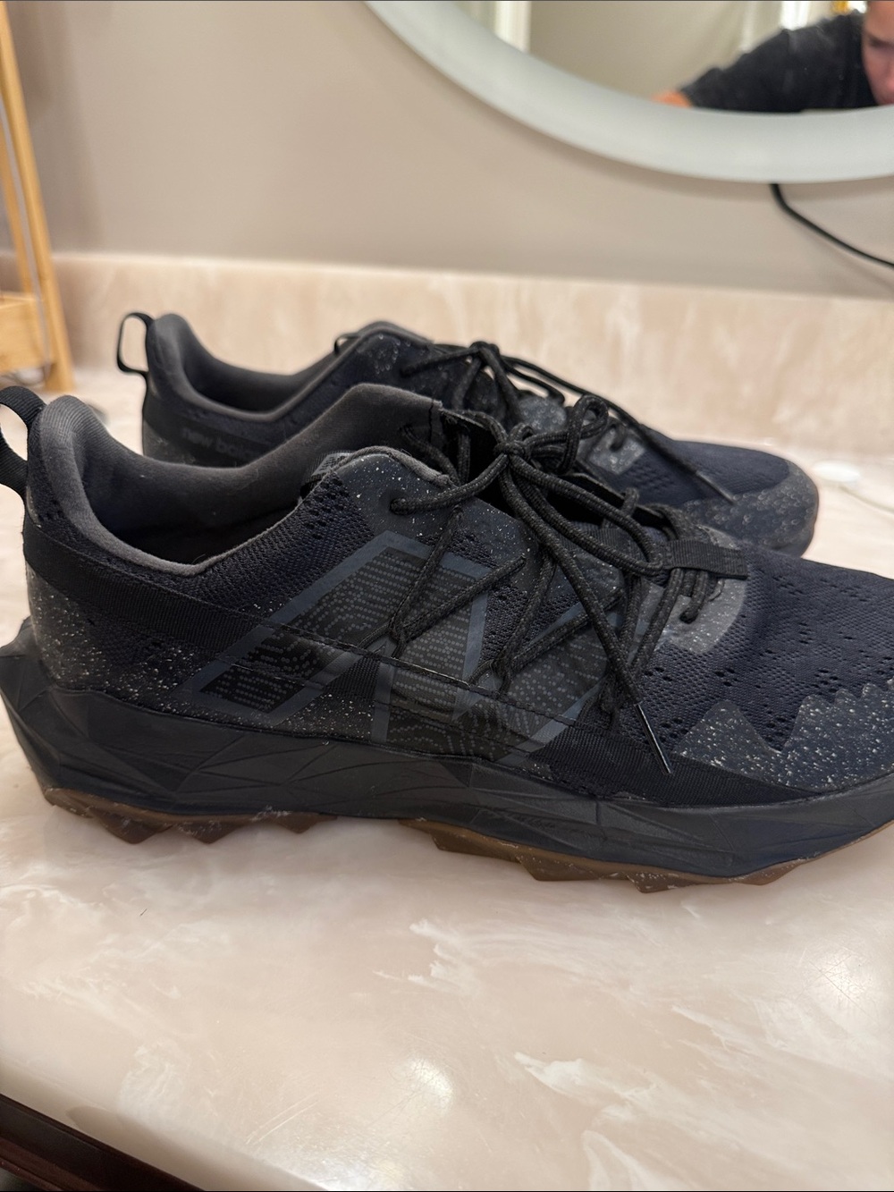 New Balance Men's Black Athletic Trail Sneakers